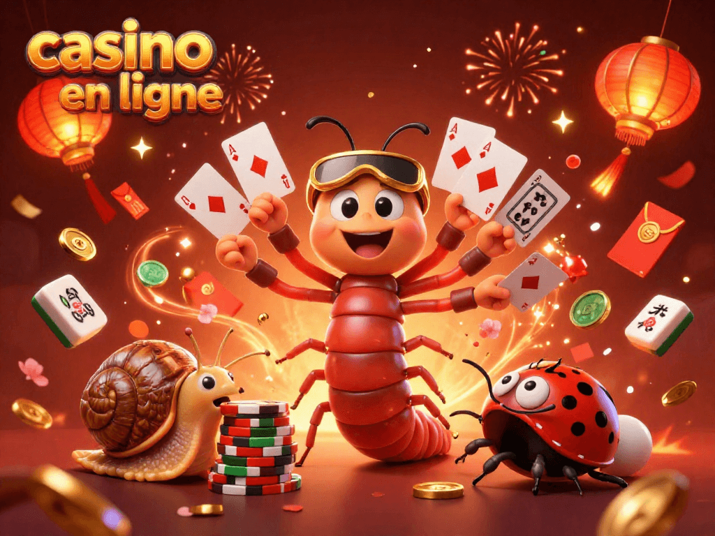 Jouer au casino en ligne avec stratégie et convivialité entouré de décorations scintillantes.
