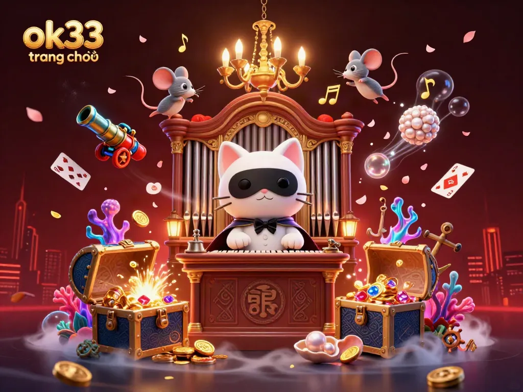 Experience the action of ok33 trang chủ with a vibrant 3D casino scene featuring dynamic characters and casino elements.
