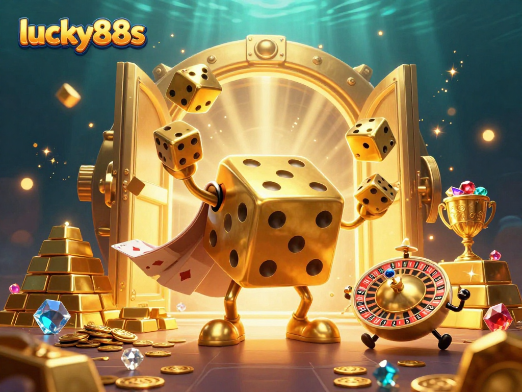 Experience thrilling wins at lucky88s with golden dice and vibrant casino treasures