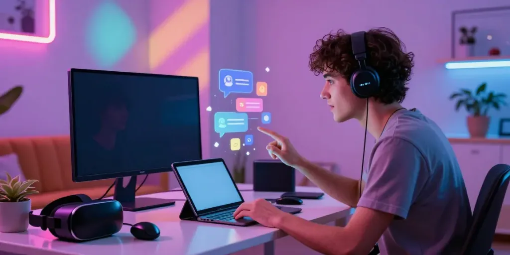 Interactive experience with free AI slut in a modern digital workspace.